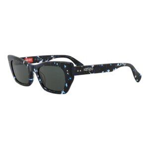 New Authentic Kenzo Unisex Cat Eye Blue Blue Green Fashion Designer Sunglasses